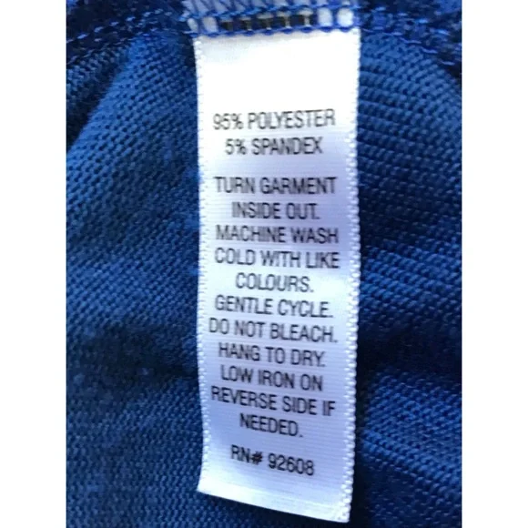 Passports Women’s Blue Long Sleeve V-Neck Top XL - Picture 4 of 6